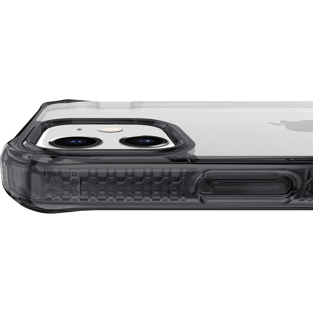 Чехол-накладка ITSKINS HYBRID CLEAR для Apple iPhone 12 mini  (5.4) черный/прозрачный